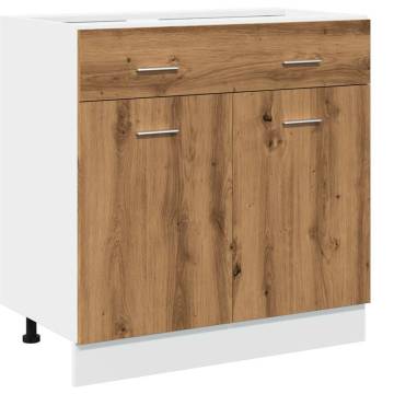 Drawer Bottom Cabinet in Artisan Oak - 80x46x81.5 cm