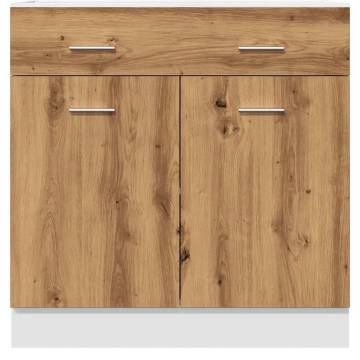 Drawer Bottom Cabinet in Artisan Oak - 80x46x81.5 cm