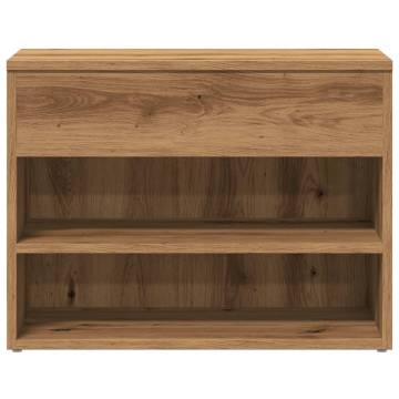 Artisan Oak Shoe Bench | Stylish & Durable Storage Solution