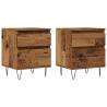 Trendy Old Wood Bedside Cabinets - 2 pcs | HipoMarket