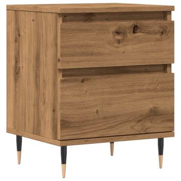 Trendy Artisan Oak Bedside Cabinet - 40x35x50 cm | HipoMarket