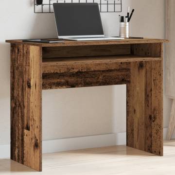 Elegant Old Wood Desk 90x50x74 cm | Modern Study Furniture