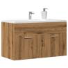  Bathroom Sink Cabinet Artisan Oak 80x38.5x46 cm Engineered Wood Colour artisan oak Size 80 x 38.5 x 46 cm Number of 1 Number of Pieces 