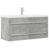  Sink Cabinet Concrete Grey 100x38.5x48 cm Engineered Wood Colour concrete grey Size 100 x 38.5 x 48 cm Number of 1 Number of Pieces 