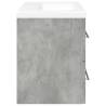 2 Piece Bathroom Furniture Set - Concrete Grey Wood