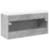 2 Piece Bathroom Furniture Set - Concrete Grey Wood