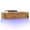  TV Cabinet with LED Lights Old Wood 60x35x15.5 cm Colour old wood Quantity in Package 1 Width 60 cm 