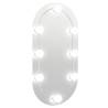 LED Illuminated Oval Mirror 60x30 cm - Hipomarket UK