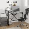 Industrial Desk with Shelves Grey Sonoma - 105x50x90 cm