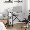 Industrial Desk with Shelves Grey Sonoma - 105x50x90 cm