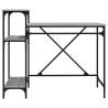 Industrial Desk with Shelves Grey Sonoma - 105x50x90 cm