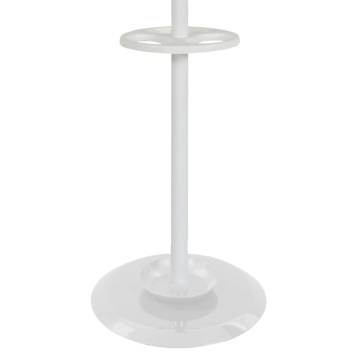 V-Part Standing Coat Rack - 8 Hooks, Porcelain White, 178 cm