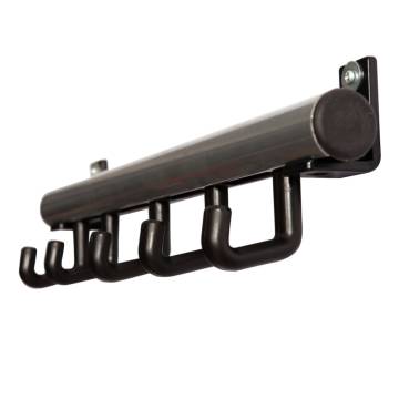 V-Part Techno 5 Black Coat Rack with 5 Hooks - Hipomarket