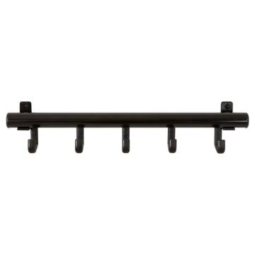 V-Part Techno 5 Black Coat Rack with 5 Hooks - Hipomarket