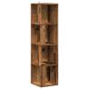 Stylish Old Wood Corner Cabinet - 33x33x132 cm | HipoMarket