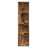 Stylish Old Wood Corner Cabinet - 33x33x132 cm | HipoMarket