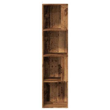 Stylish Old Wood Corner Cabinet - 33x33x132 cm | HipoMarket