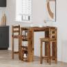 Bar Table with Storage Rack - Old Wood 102x50 cm | HipoMarket