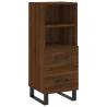 Stylish Highboard Brown Oak - 34.5x34x180 cm | Hipo Market