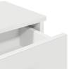 Wall Shelf with Drawers White - 60x25x15 cm Engineered Wood