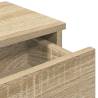 Wall Shelf with Drawers in Sonoma Oak - Practical & Stylish