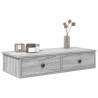  Wall Shelf with Drawers Grey Sonoma 80x31x17 cm Engineered Wood Colour grey sonoma Size 80 x 31 x 17 cm Quantity in Package 1 Number of Pieces 