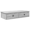 Wall Shelf with Drawers Grey Sonoma - Stylish Home Storage