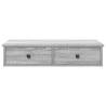 Wall Shelf with Drawers Grey Sonoma - Stylish Home Storage