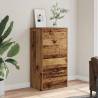  Sideboard with 6 Drawers Old Wood 50x34x96 cm Engineered Wood Colour old wood Quantity in Package 1 