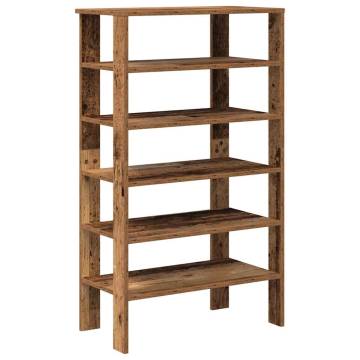 Elegant Old Wood Shoe Rack - 61x32x105 cm | HipoMarket