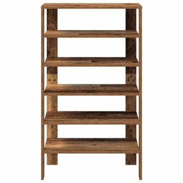 Elegant Old Wood Shoe Rack - 61x32x105 cm | HipoMarket