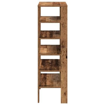 Elegant Old Wood Shoe Rack - 61x32x105 cm | HipoMarket