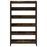 Shoe Rack Smoked Oak 60x25x100 cm - Stylish Storage Solution