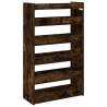 Shoe Rack Smoked Oak 60x25x100 cm - Stylish Storage Solution