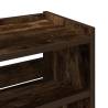 Shoe Rack Smoked Oak 60x25x100 cm - Stylish Storage Solution