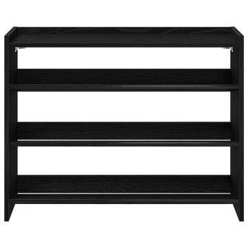 Shoe Rack Black 80x25x61.5 cm - Stylish Storage Solution