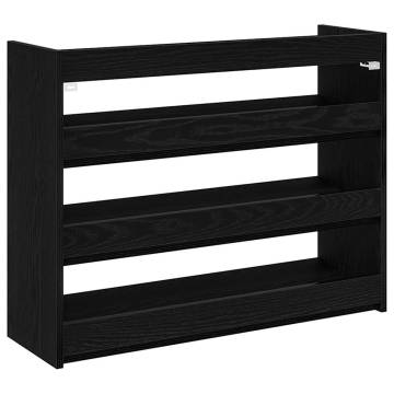 Shoe Rack Black 80x25x61.5 cm - Stylish Storage Solution