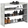  Shoe Rack Concrete Oak 80x25x61.5 cm Engineered Wood Colour concrete grey Quantity in Package 1 Height 62 cm Width 80 cm 