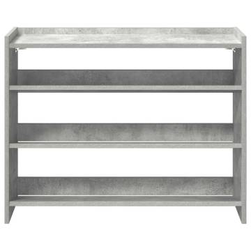 Shoe Rack Concrete Oak - Stylish and Durable Storage Solution