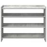 Shoe Rack Concrete Oak - Stylish and Durable Storage Solution