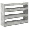 Shoe Rack Concrete Oak - Stylish and Durable Storage Solution