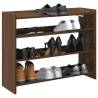 Shoe Rack Brown Oak 80x25x61.5 cm - Durable & Stylish Storage