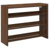 Shoe Rack Brown Oak 80x25x61.5 cm - Durable & Stylish Storage