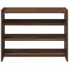 Shoe Rack Brown Oak 80x25x61.5 cm - Durable & Stylish Storage