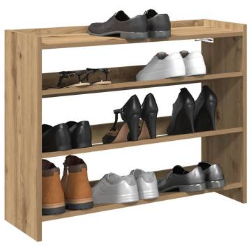 Shoe Rack Artisan Oak 80x25x61.5 cm - Organize Your Space