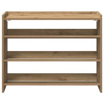 Shoe Rack Artisan Oak 80x25x61.5 cm - Organize Your Space