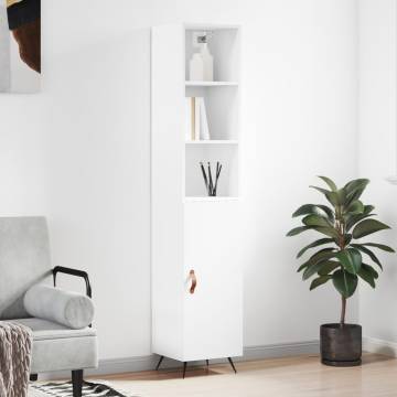 High Gloss White Highboard - Stylish Storage Solution | HipoMarket