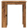 Bar Table with Shelf in Old Wood - Stylish & Durable