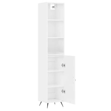 High Gloss White Highboard - Stylish Storage Solution | HipoMarket