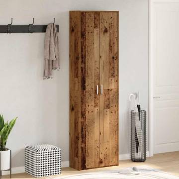 Classic Hallway Wardrobe Old Wood - Space Saver Storage